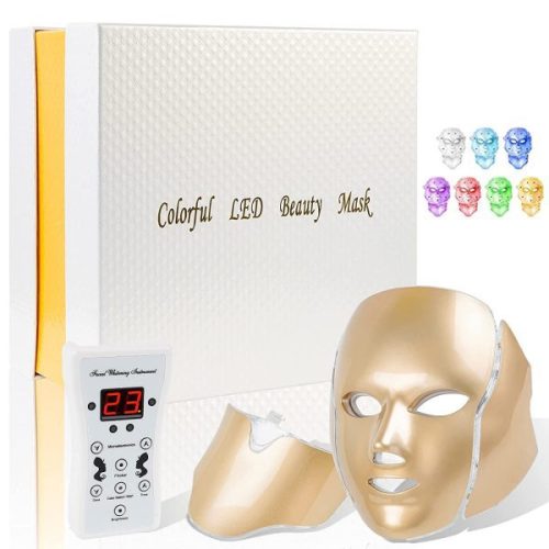 ماسک ال ای دی نقابی نور درمانی صورت و گردن مدل LED beauty mask