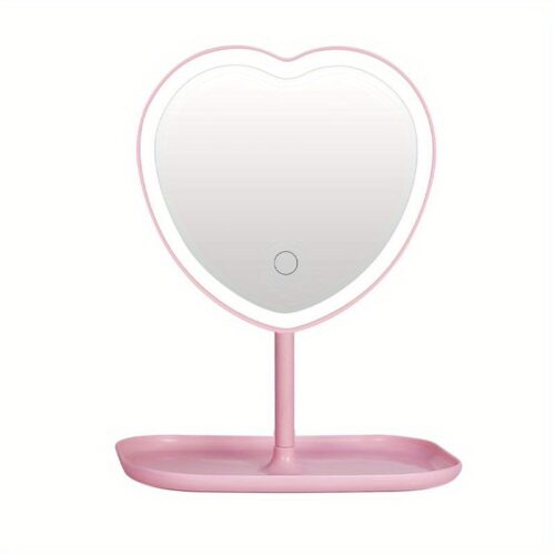 آینه رومیزی ال ای دی قلبی