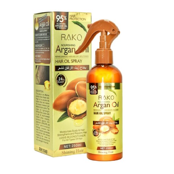 اسپری دو فاز مو روغن آرگان راکو