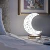 آباژور و چراغ خواب رومیزی مدل ماه