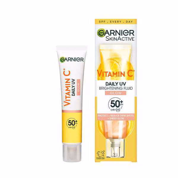 کرم ضدآفتاب فلوئیدی ویتامین سی گارنیر SPF 50