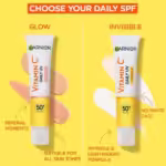 کرم ضدآفتاب فلوئیدی ویتامین سی گارنیر SPF 50