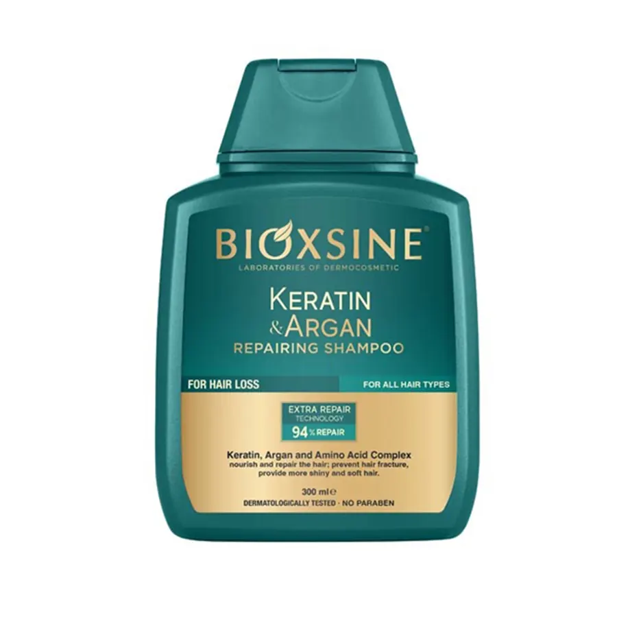 شامپو ضد ریزش مو بیوکسین حاوی آرگان و کراتین حجم 300 میل