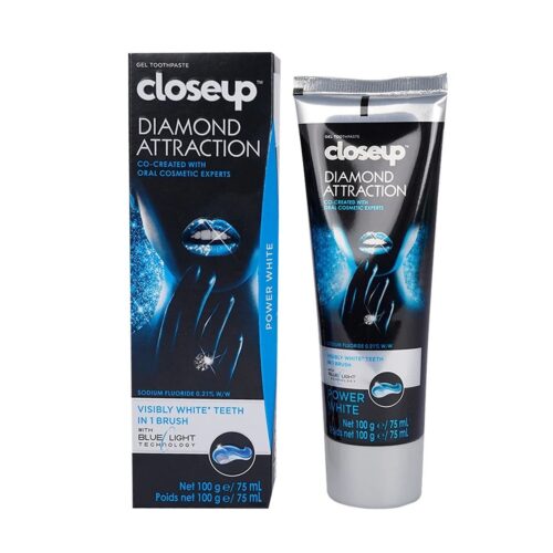 خمیر دندان سفید کننده کلوزآپ مدل Diamond Attraction حجم ۷۵ میل