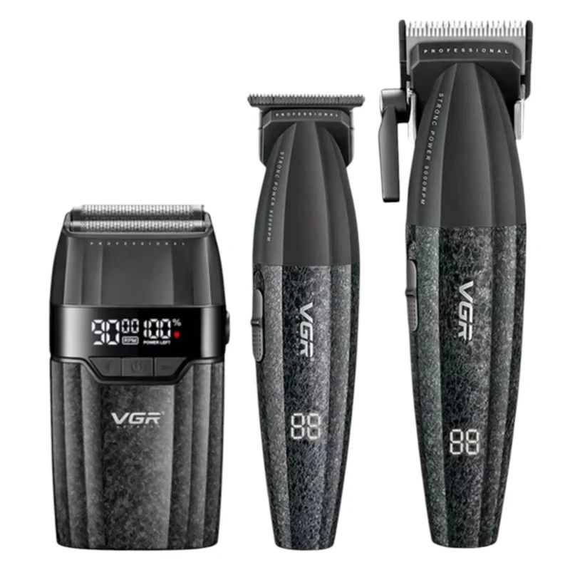 ست ماشین اصلاح و خط زن و ریش تراش ( شیور ) وی جی آر VGR مدل V-640 S3 تصویر کلی